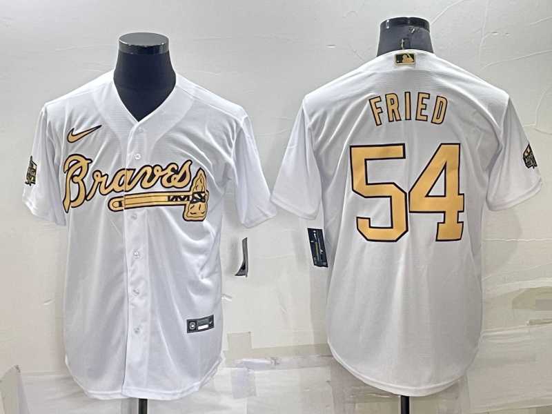 Atlanta Braves #54 Max Fried White 2022 All Star Stitched Cool Base Nike Jersey,We sell and wholesale Atlanta Braves #54 Max Fried White 2022 All Star Stitched Cool Base Nike Jersey on line form chian!